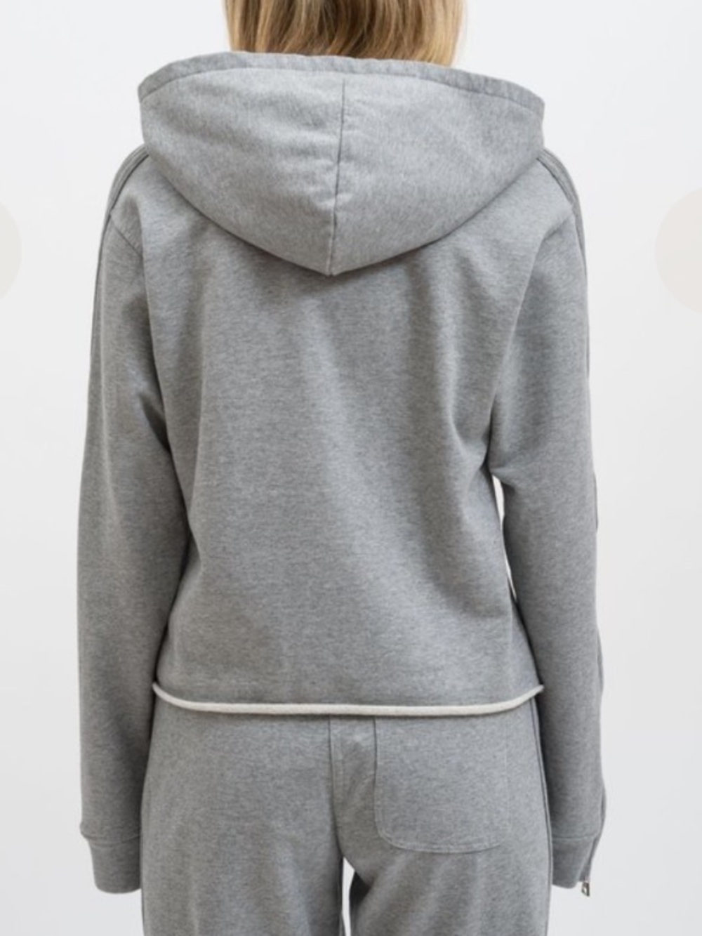 RTA Grey Zipper Hoodie - Picture 3 of 5